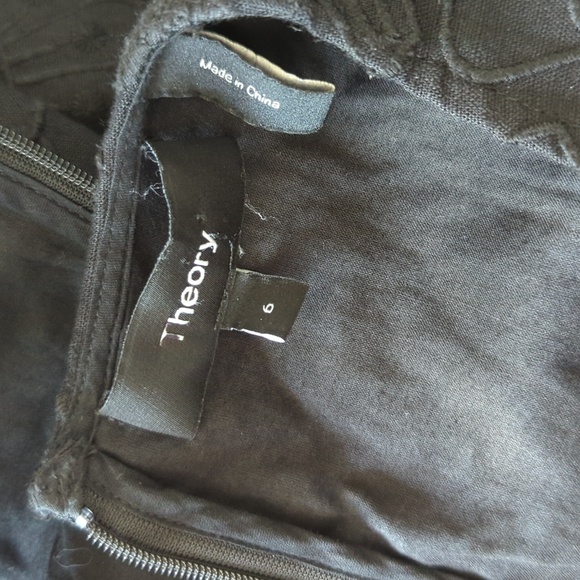 Theory Jemion Eyelet Black Dress - Picture 10 of 11